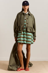 Damson Madder multi-wear myrtle trench in khaki