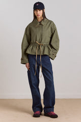 Damson Madder multi-wear myrtle trench in khaki