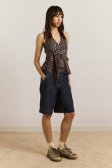 Damson Madder leandra halter cami - washed black spot