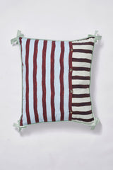 Damson Madder pet bed- multi stripe