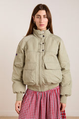 Damson Madder Chachi Bomber - Pale Aqua