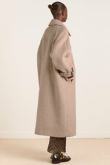 Damson Madder The Jude Oat Wool Coat | Long Wool Coat