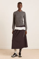 Damson Madder voula wool and cashmere blend cardigan - charcoal