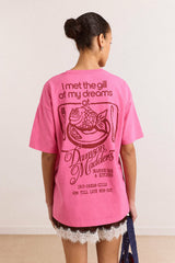 Damson Madder gill of dreams graphic tee - pink