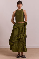 Damson Madder constance top - olive