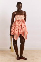 Damson Madder lilo hanky hem multiwear skirt/dress- red gingham