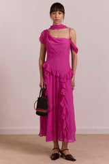 Damson Madder moxie midi dress - pink
