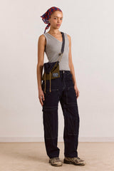 Damson Madder laura workwear denim zip off jeans