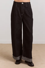Damson Madder loose fit pascal jeans - black wash