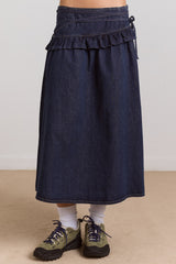 Damson Madder bellamie skirt - dark indigo