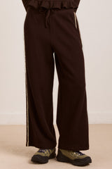 Damson Madder piper waffle jogger - chocolate