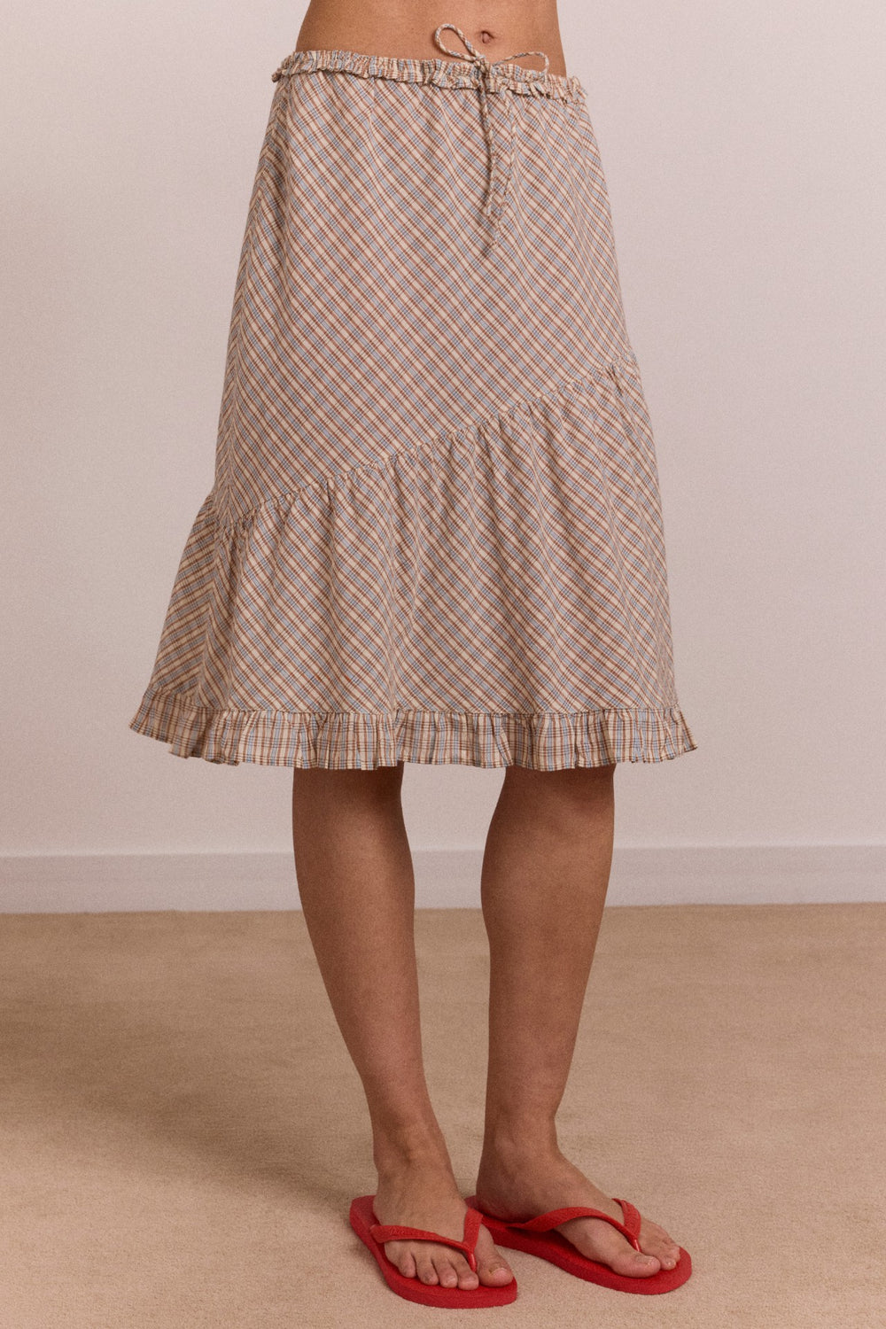 Damson Madder sigourney skirt - ginger check