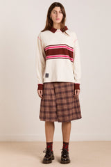 Damson Madder matty kilt - tan check