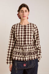 Damson Madder madison blouse - butter gingham