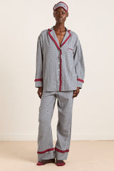 Damson Madder antonia pj set - navy gingham