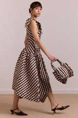 Damson Madder alani ruffle bag - choc