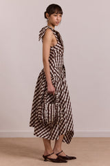 Damson Madder alani ruffle bag - choc