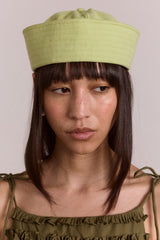 Damson Madder cotton sailor hat - apple