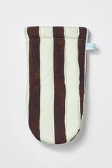Damson Madder single oven glove - mixed stripe