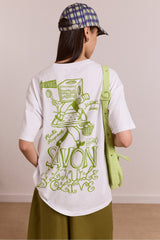 Damson Madder savon graphic tee - white