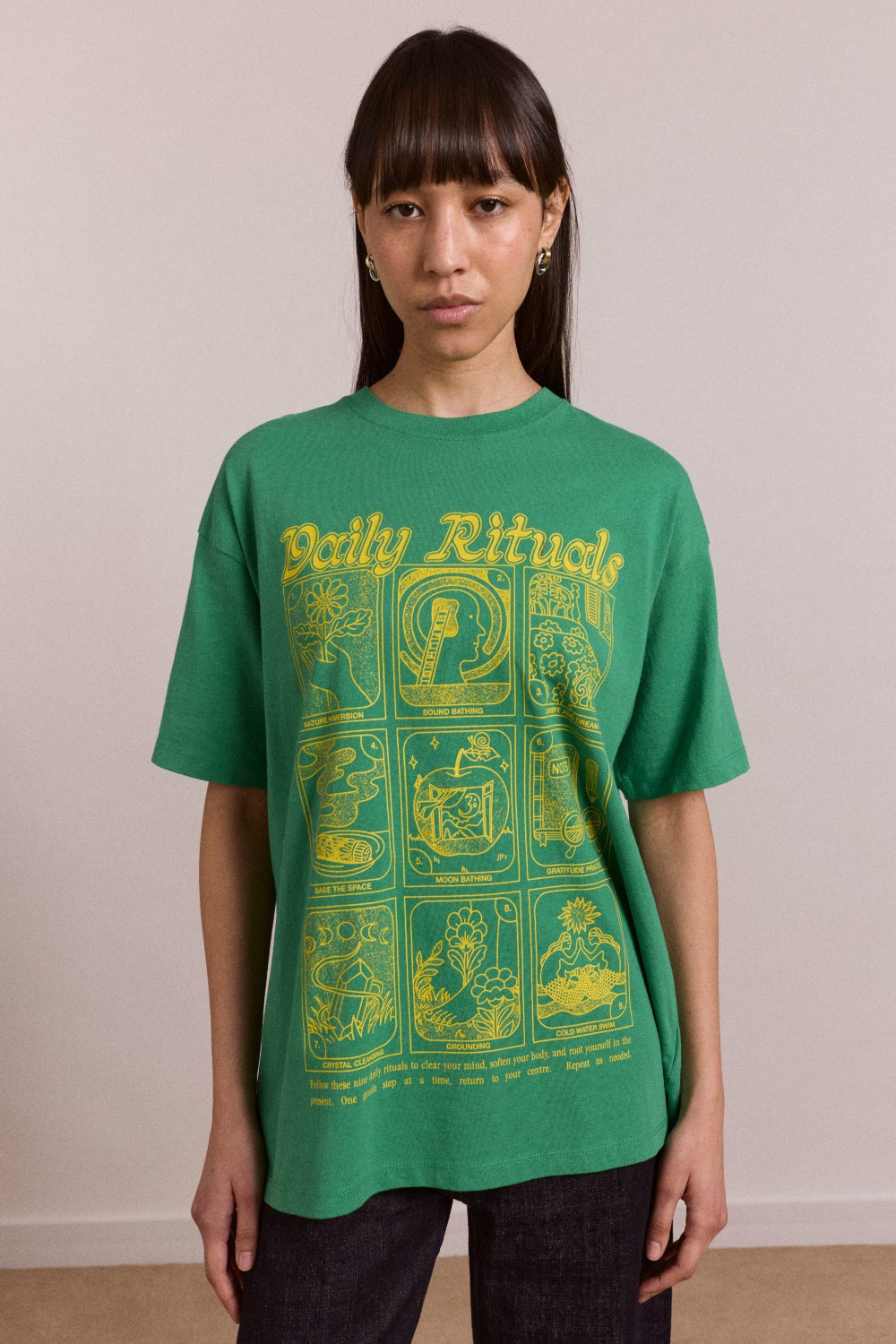 Damson Madder daily rituals graphic tee - green