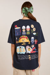 Damson Madder all day breakfast tee - navy