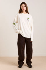Damson Madder plant patch pals - ecru long sleeve