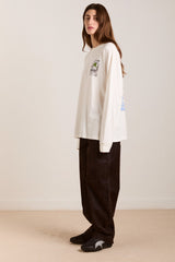 Damson Madder plant patch pals - ecru long sleeve