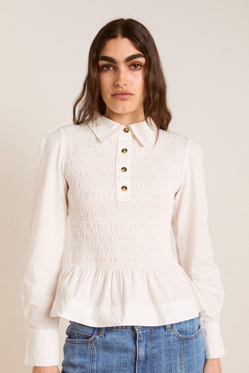 Damson Madder hazel shirt white