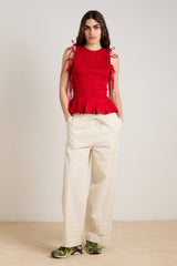 Damson Madder becca multi-way blouse - cherry
