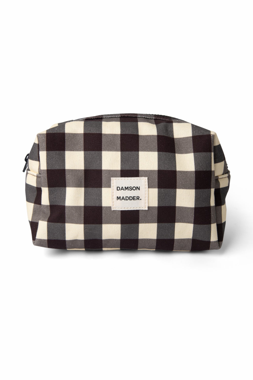 Damson Madder wash bag - butter gingham