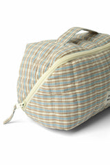 Damson Madder large wash bag - ginger check