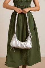 Damson Madder puffy saz bag - silver