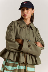 Damson Madder multi-wear myrtle trench in khaki