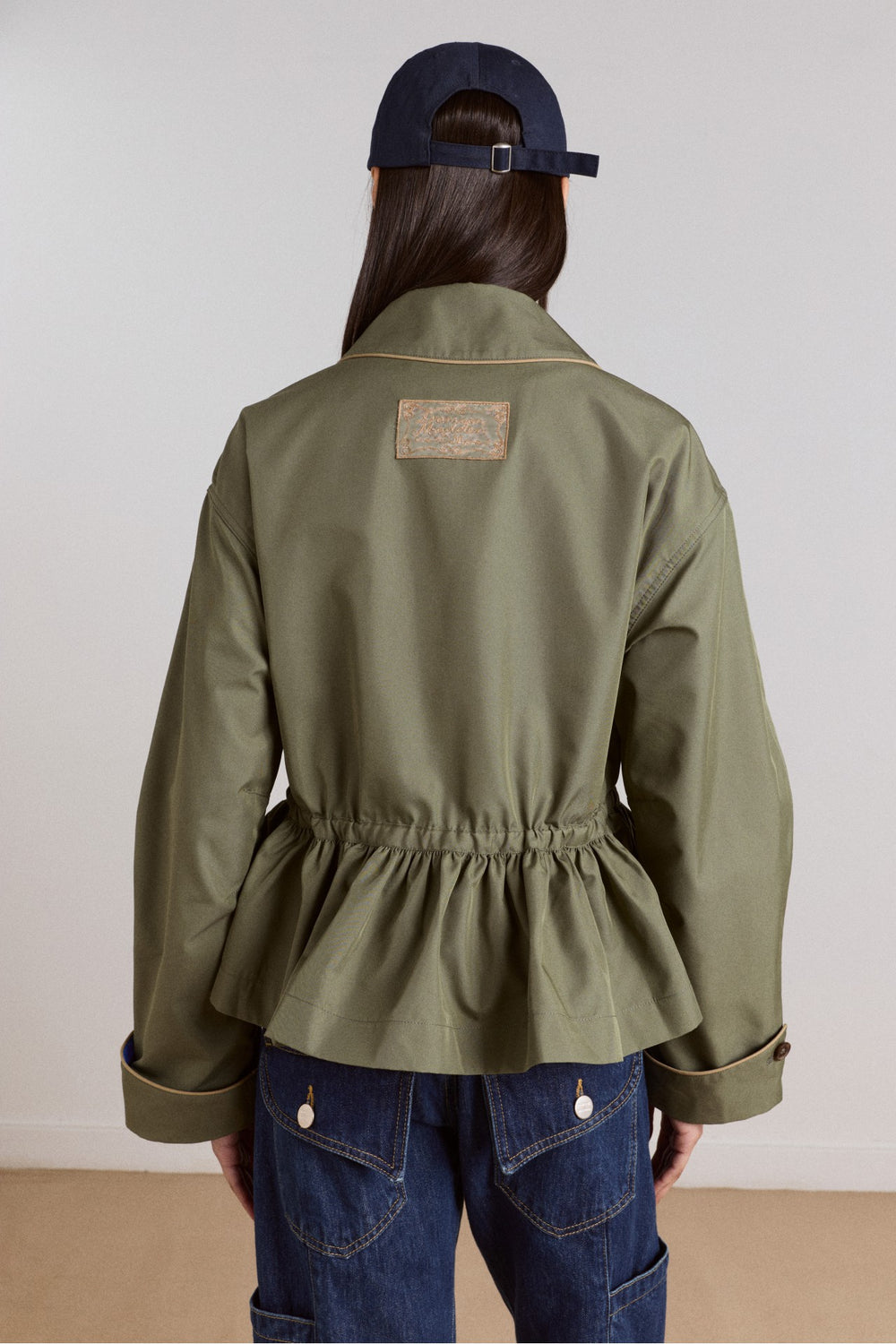 Damson Madder multi-wear myrtle trench in khaki