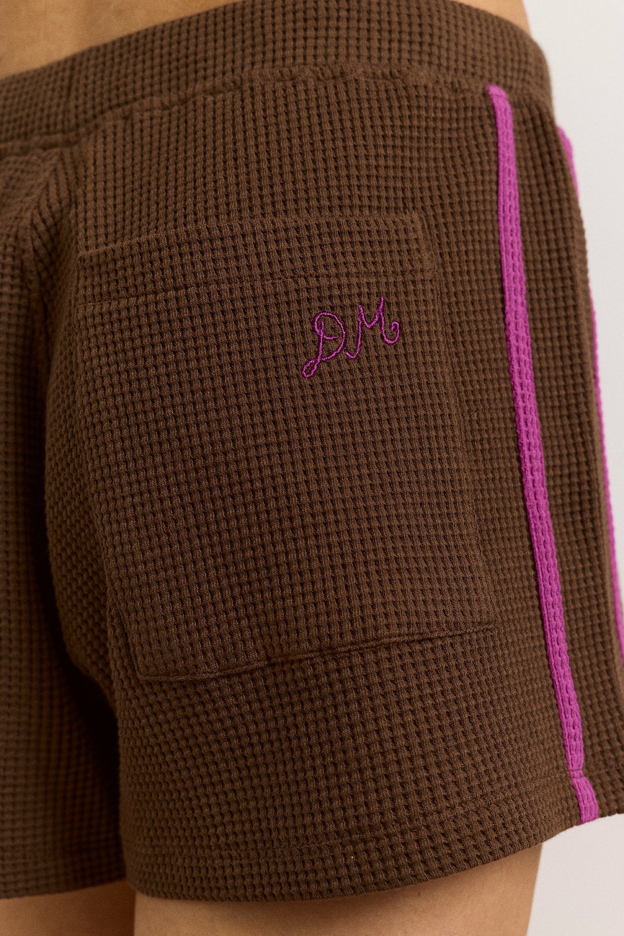 Damson Madder rylee waffle short - choc