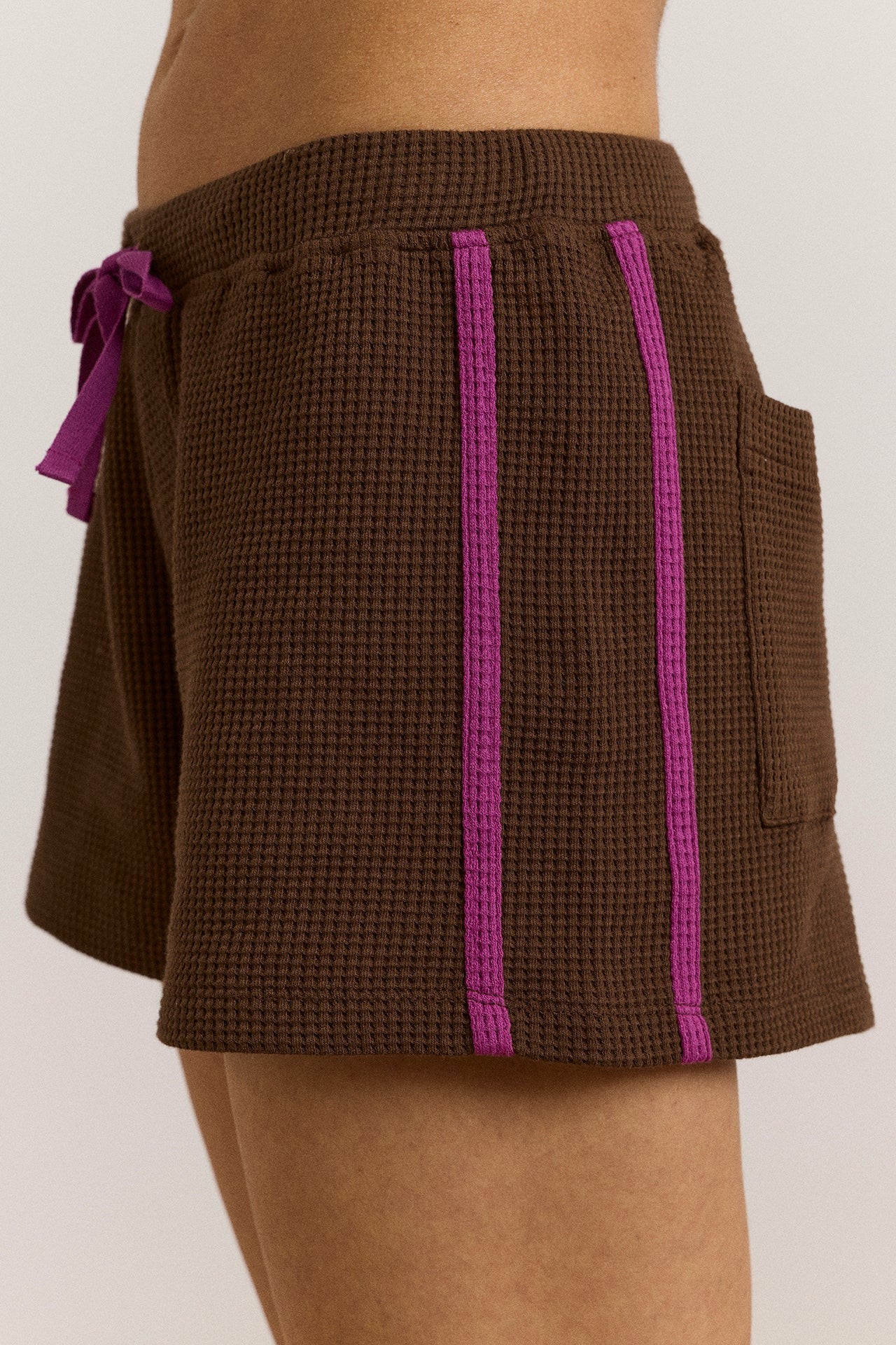 Damson Madder rylee waffle short - choc