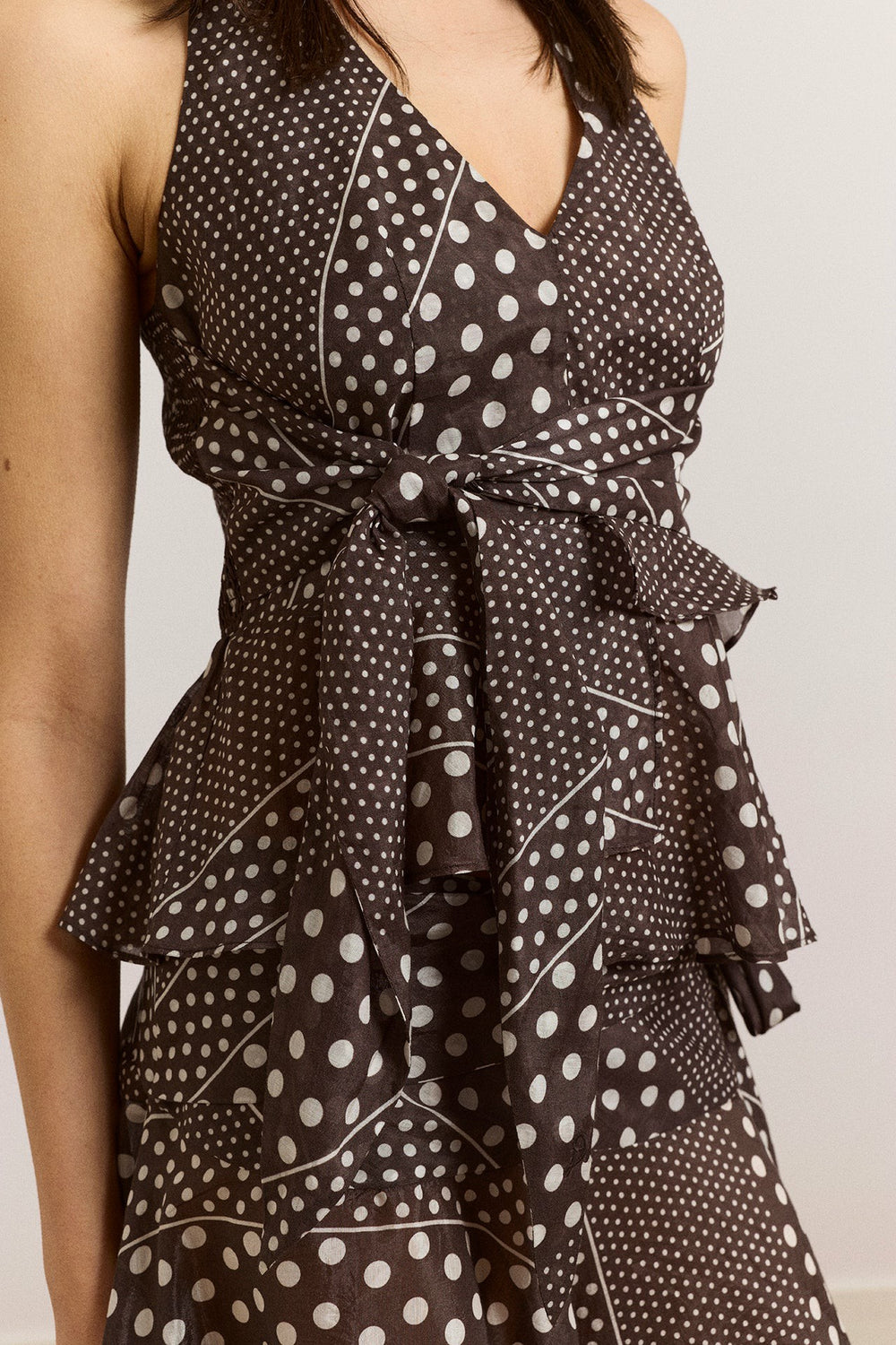 Damson Madder leandra halter cami - washed black spot