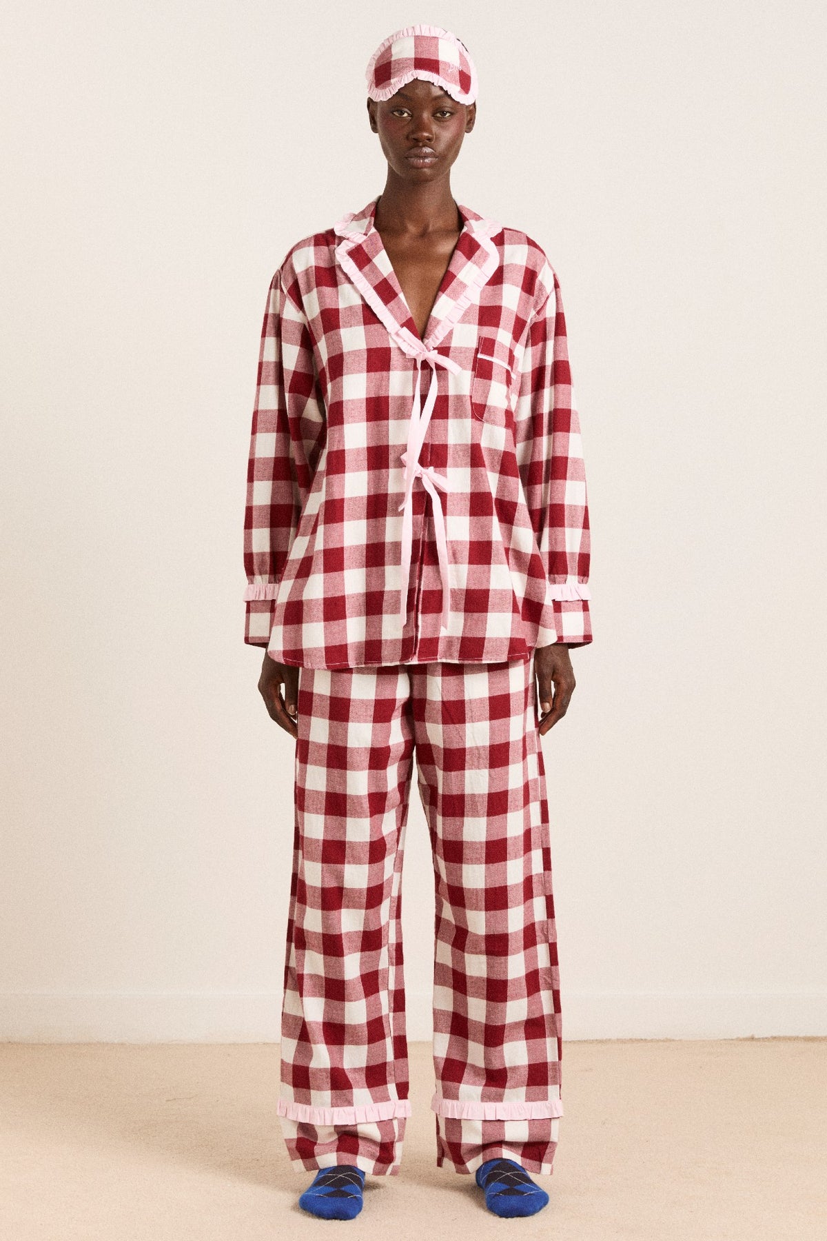 Damson Madder antonella pj set - burg gingham