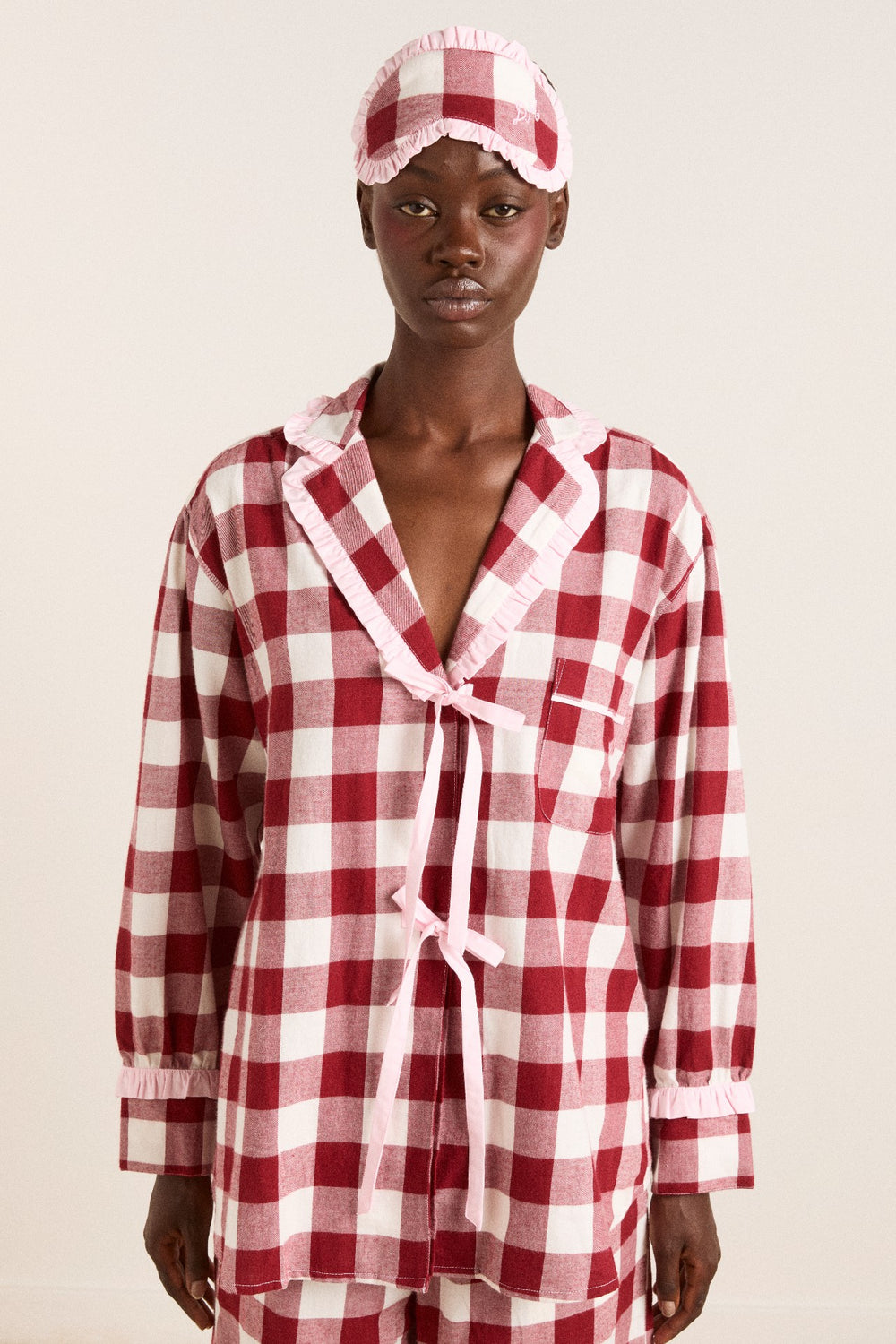 Damson Madder antonella pj set - burg gingham