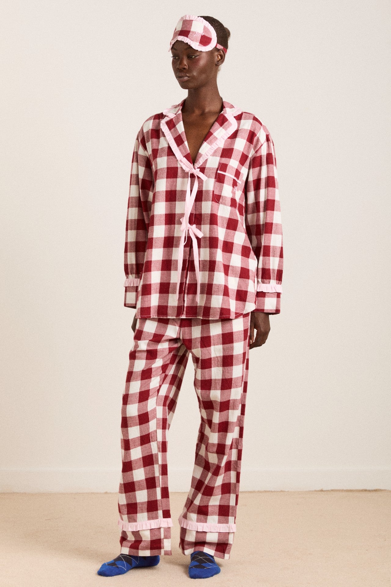 Damson Madder antonella pj set - burg gingham