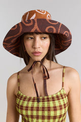 Damson Madder reversible sunhat - mixed swirl
