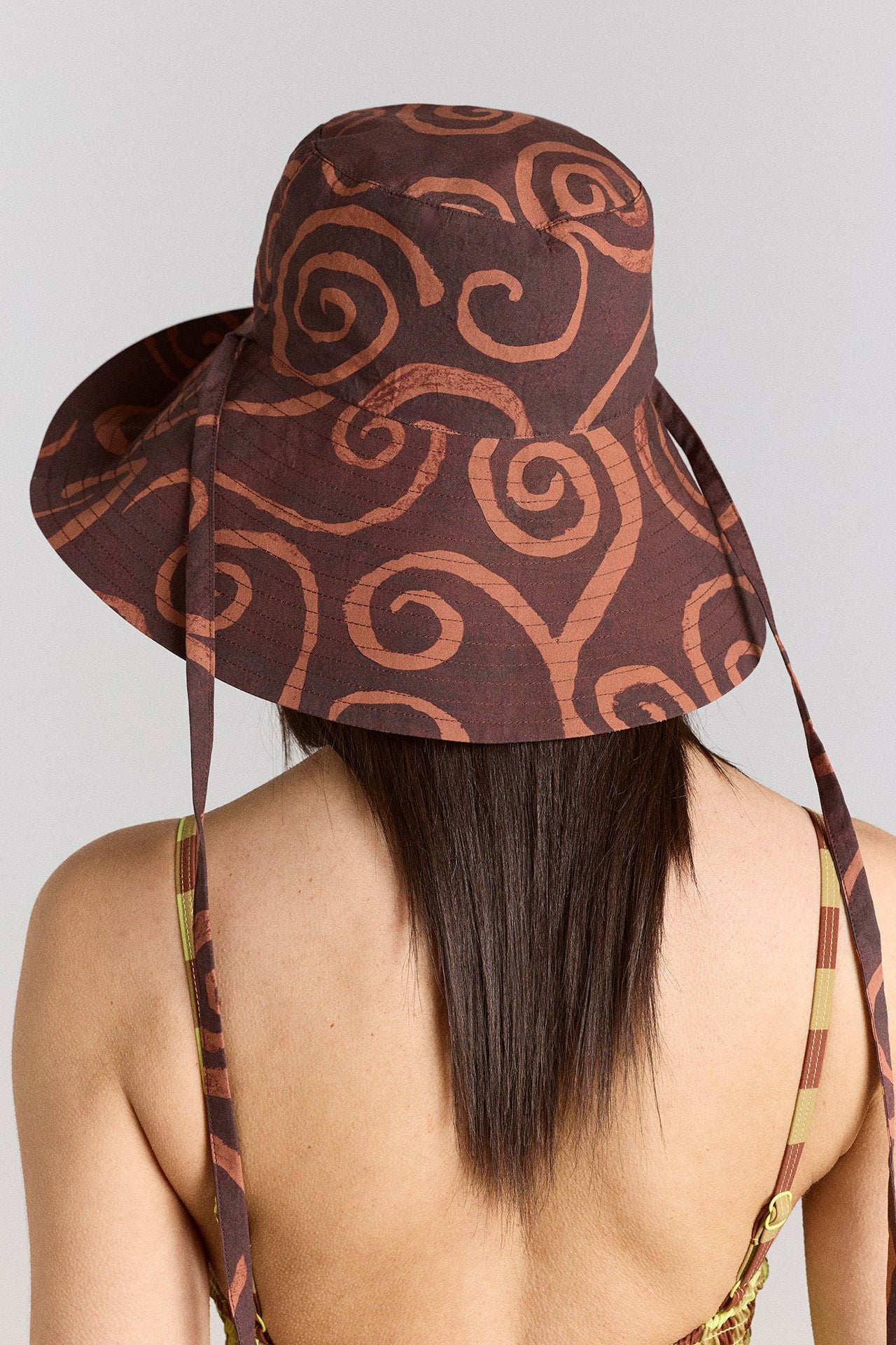 Damson Madder reversible sunhat - mixed swirl