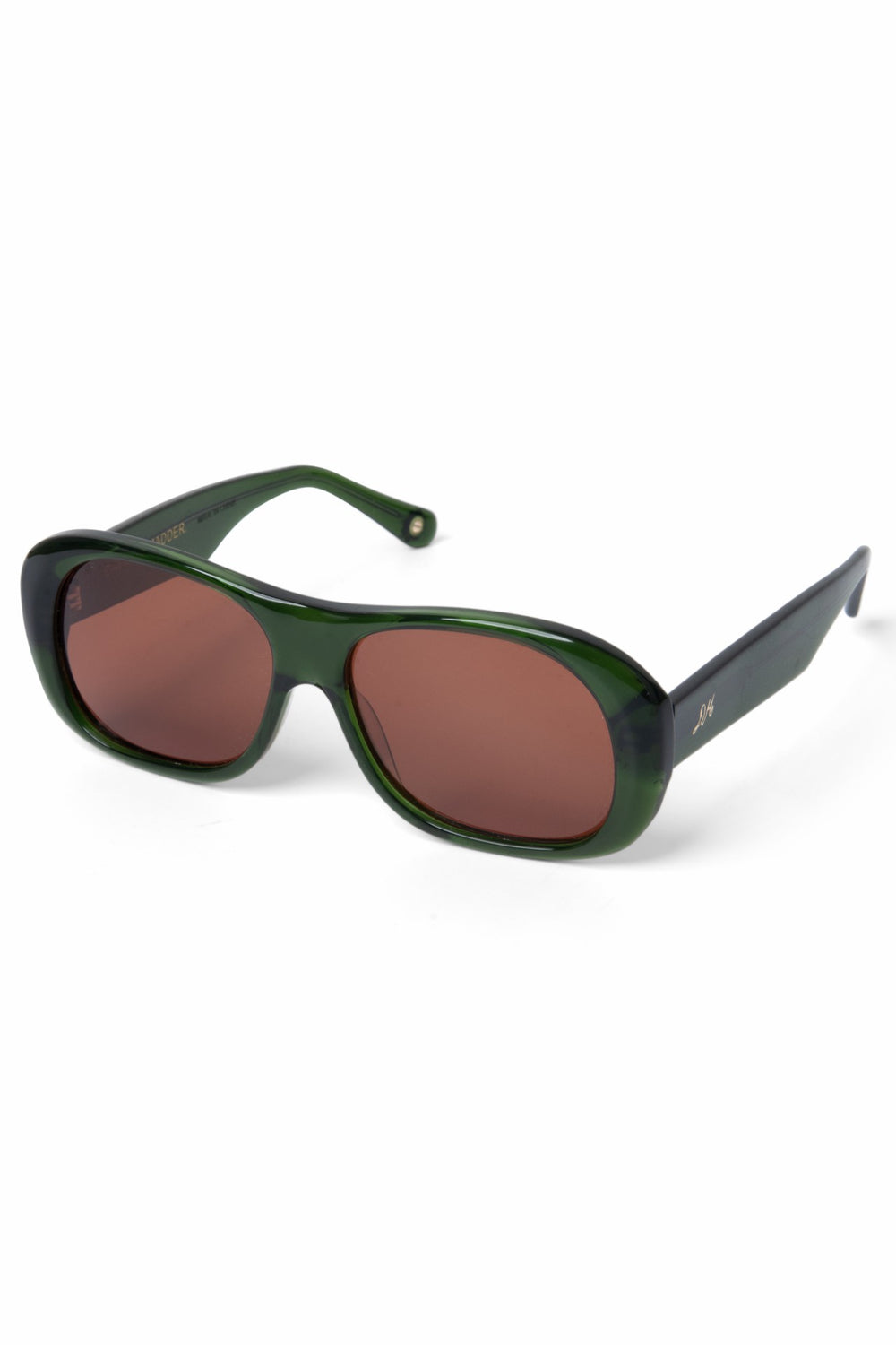 Damson Madder oversized aviator sunglasses - green
