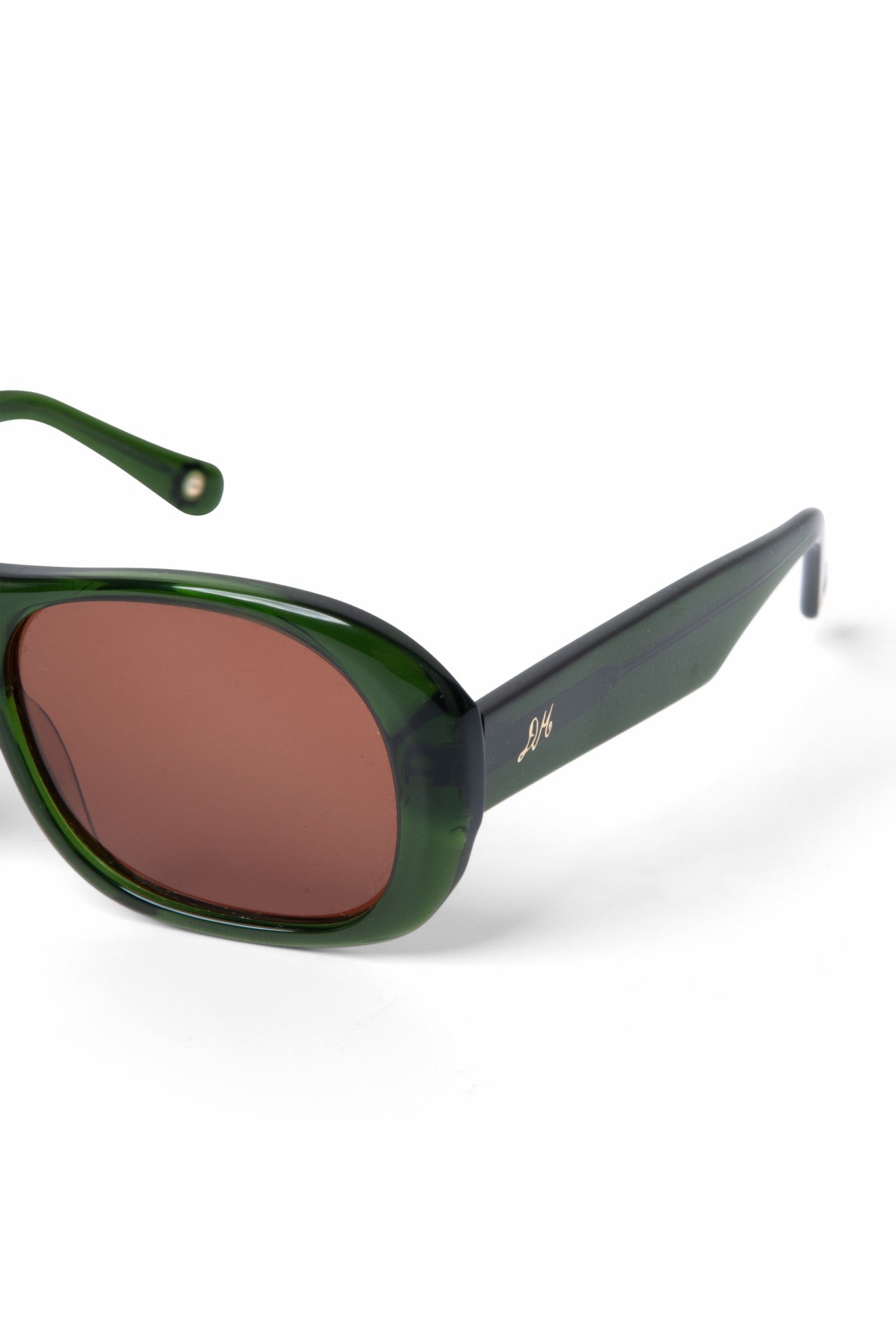 Damson Madder oversized aviator sunglasses - green
