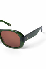 Damson Madder oversized aviator sunglasses - green