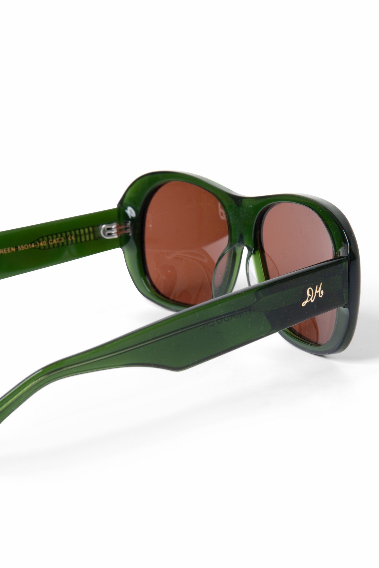 Damson Madder oversized aviator sunglasses - green