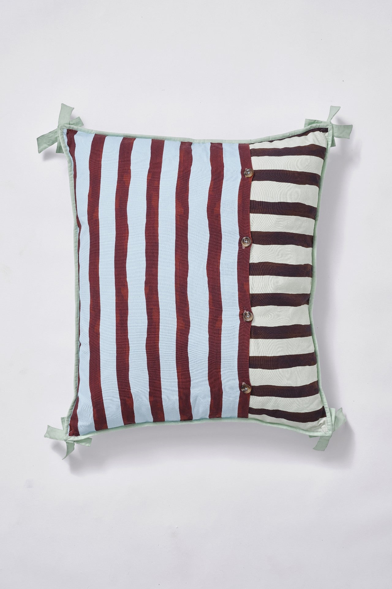 Damson Madder pet bed- multi stripe