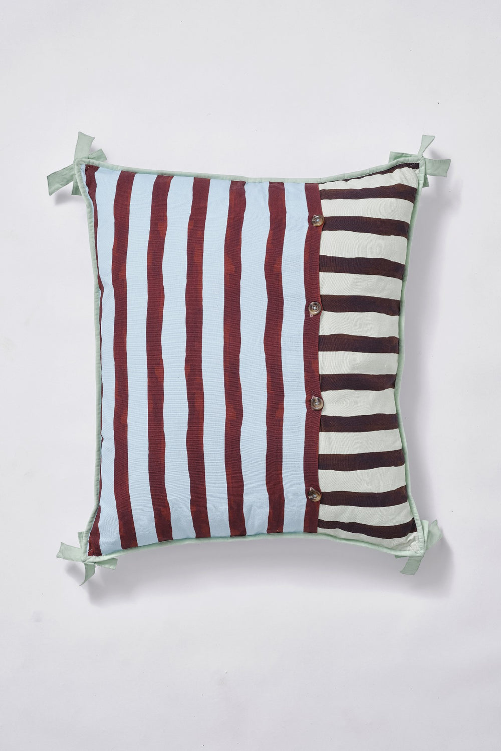 Damson Madder pet bed- multi stripe