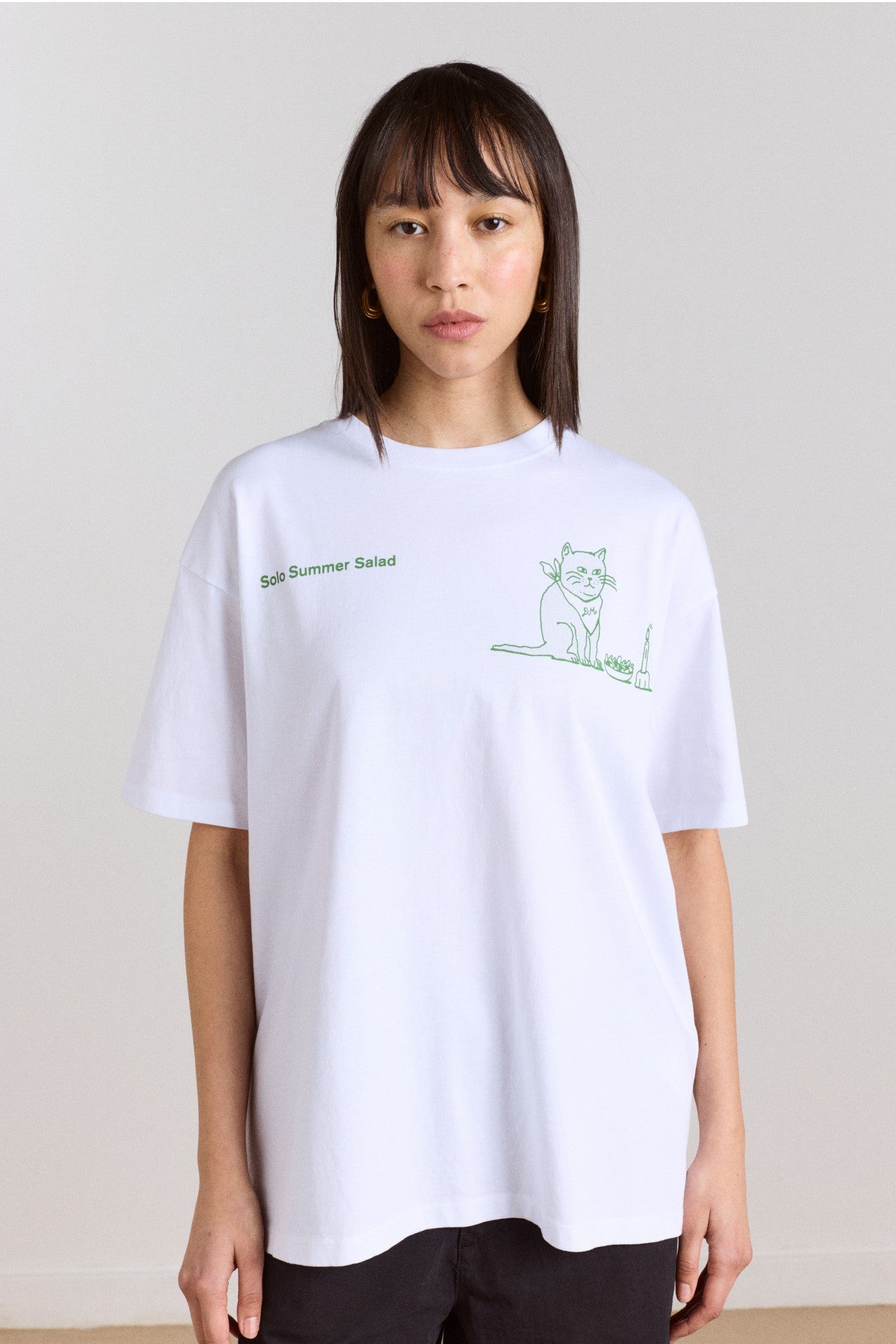Damson Madder solo salad graphic tee - white
